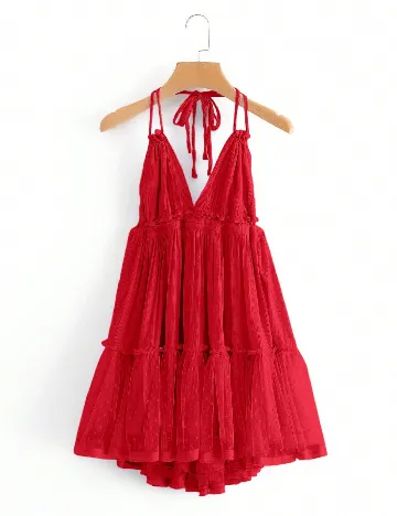Rochie scurta Aveloria, rosu