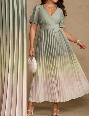 Rochie lunga SHEIN CURVE, verde