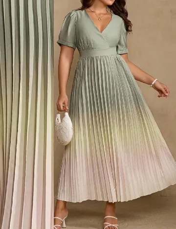 Rochie lunga SHEIN CURVE, verde
