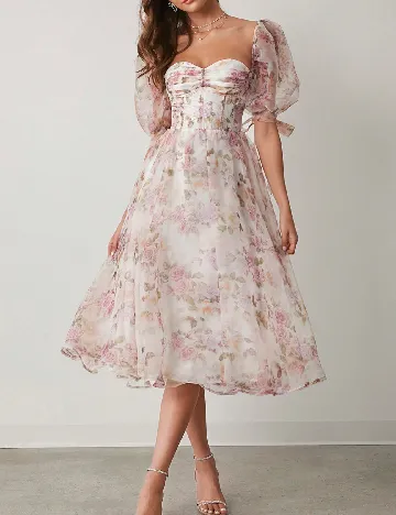 Rochie medie SHEIN, floral print