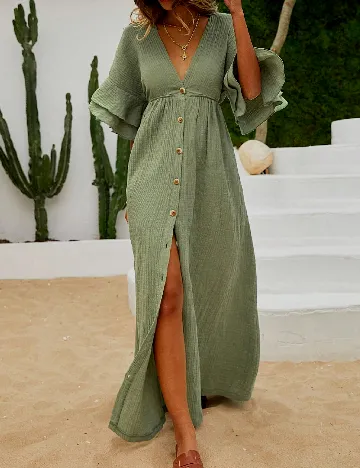 Rochie lunga SHEIN, verde