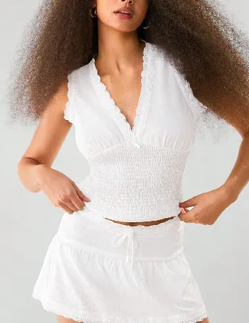 Top SHEIN, alb