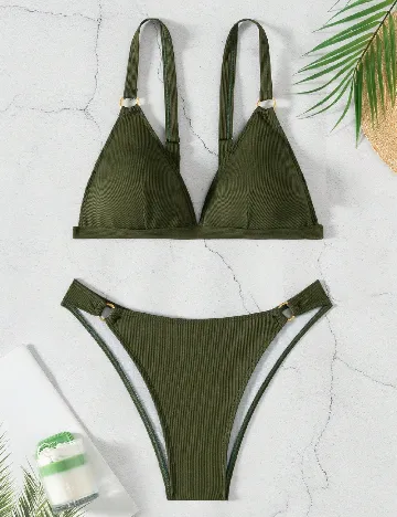 Costum de baie SHEIN, verde