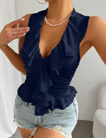 Top SHEIN, bleumarin