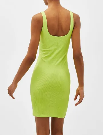 Rochie scurta Bershka, verde