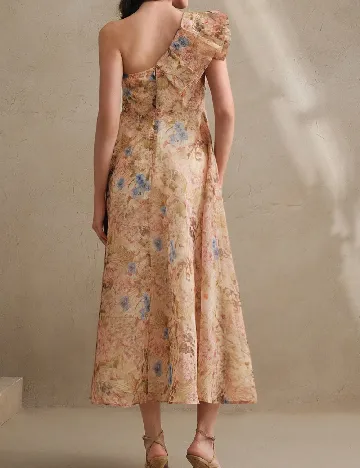 Rochie lunga Anewsta, mix culori