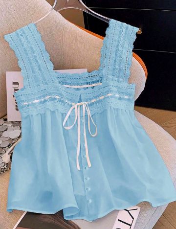 Top SHEIN CURVE, albastru