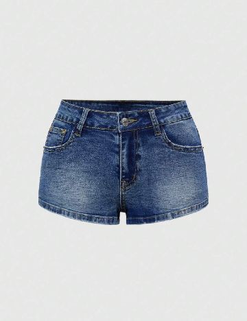 Pantaloni scurti Romwe, albastru