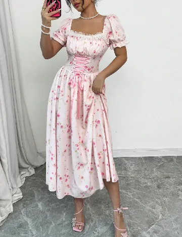 Rochie medie SHEIN, roz