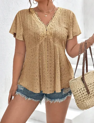 Bluza SHEIN CURVE, crem