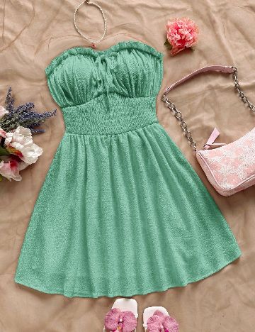 Rochie scurta SHEIN, turcoaz