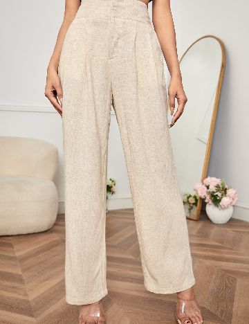 Pantaloni SHEIN, crem