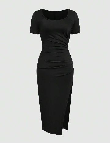 Rochie medie SHEIN CURVE, negru