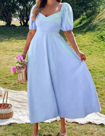 Rochie lunga SHEIN CURVE, albastru