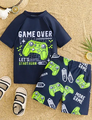 Costum de baie Shein Kids, mix culori