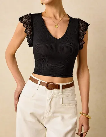 Top Poeselle, negru
