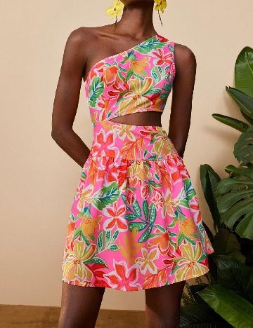 Rochie scurta SHEIN, mix culori