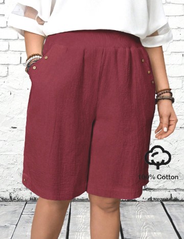 Pantaloni scurti Emery Rose Curve, rosu