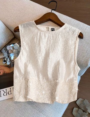 Top SHEIN, crem