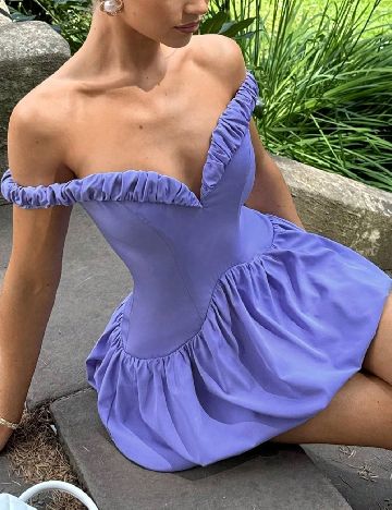 Rochie scurta SHEIN, mov