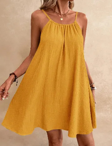 Rochie scurta SHEIN, galben