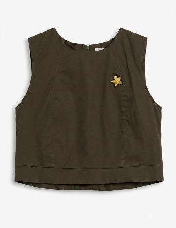 Top Zara, kaki