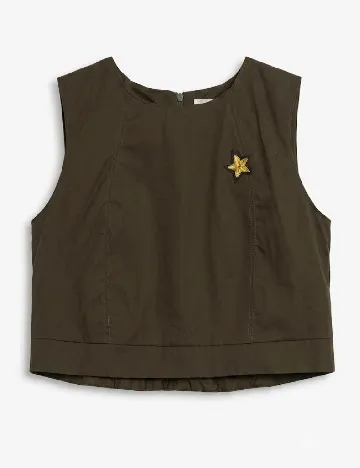 Top Zara, kaki