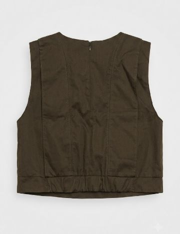 Top Zara, kaki