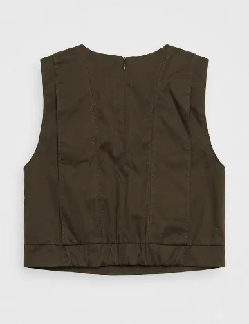 Top Zara, kaki