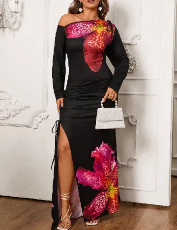 Rochie lunga SHEIN CURVE, negru