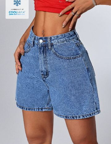 Pantaloni scurti SHEIN, albastru