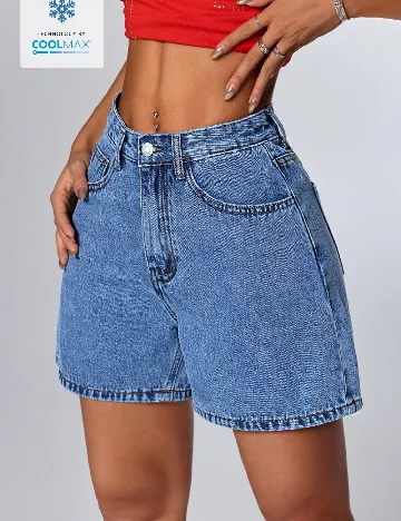 Pantaloni scurti SHEIN, albastru