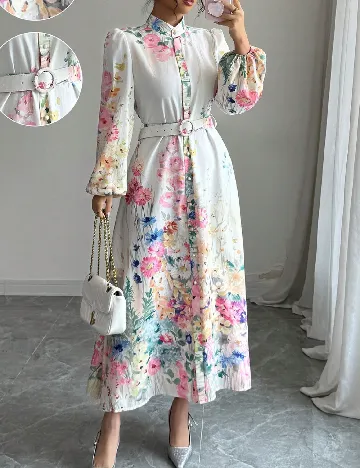 Rochie lunga SHEIN, floral print