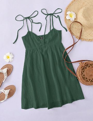 Rochie scurta SHEIN, verde