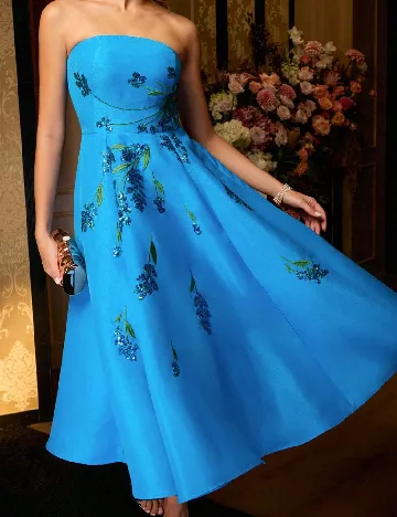 Rochie medie MOTF, albastru