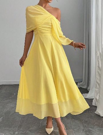 Rochie medie SHEIN, galben