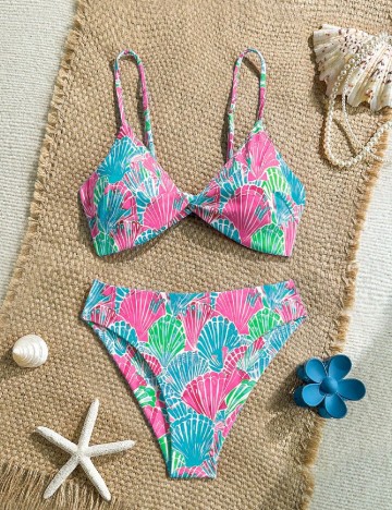Costum de baie SHEIN, mix culori