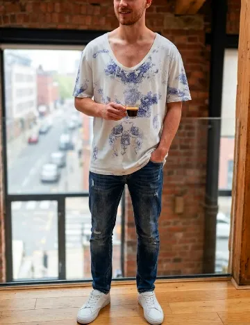 Tricou Zara, alb