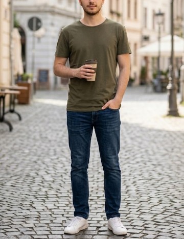 Tricou Pull&Bear, verde
