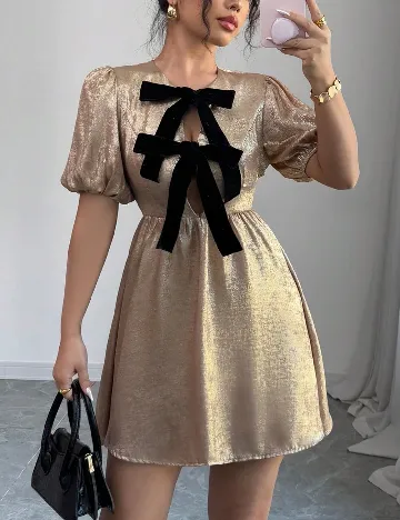 Rochie scurta SHEIN, maro deschis