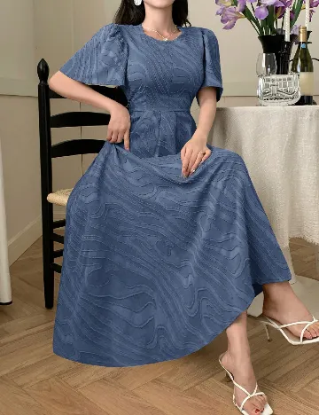 Rochie lunga Dazy, albastru