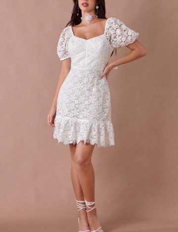 Rochie scurta SHEIN, alb