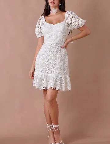 Rochie scurta SHEIN, alb