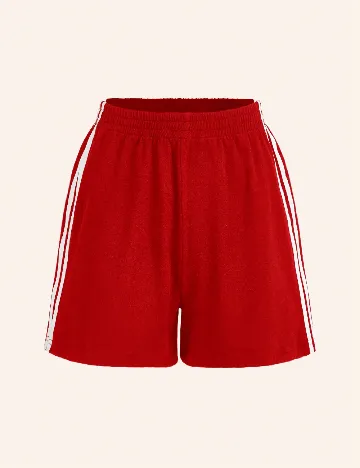 Pantaloni scurti SHEIN CURVE, rosu