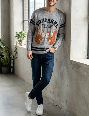 Bluza Bershka, gri