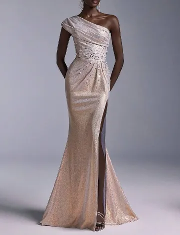 Rochie lunga SHEIN, crem