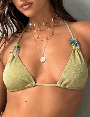 Sutien de baie SHEIN, verde