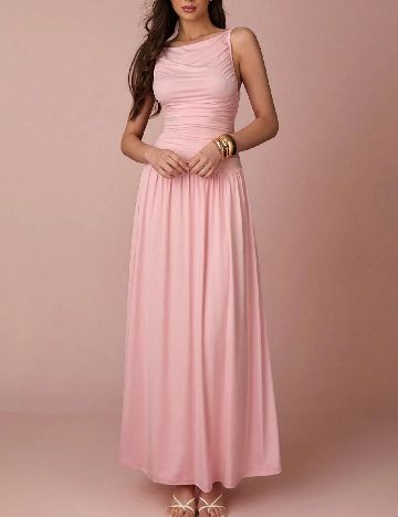 Rochie lunga SHEIN, roz