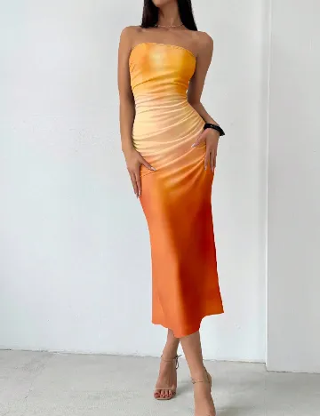 Rochie medie SHEIN, portocaliu