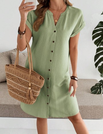 Rochie medie Emery Rose, verde